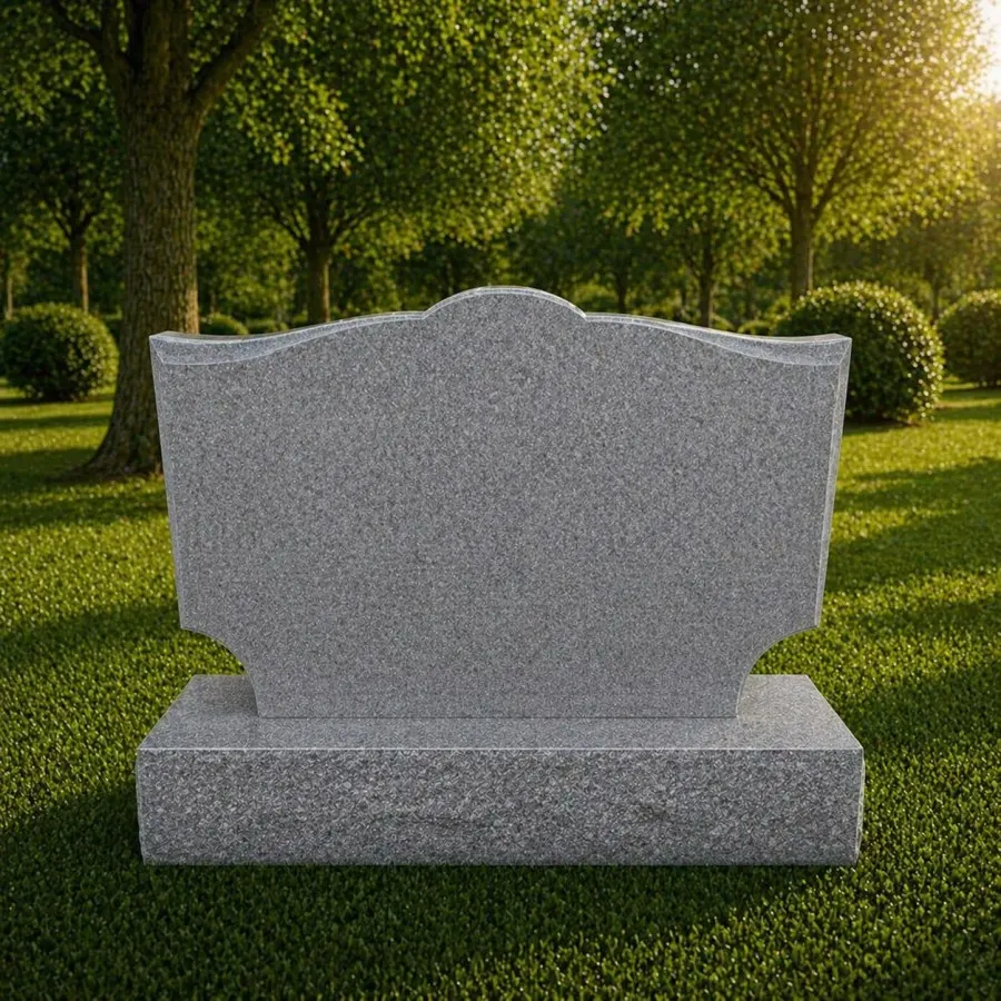 Serpentine Upright Granite Headstone 24 x 4 x 14
