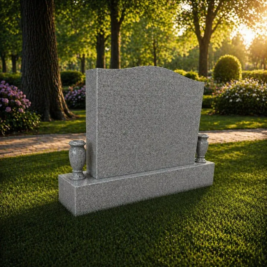 Serpentine Companion Upright Granite Headstone 36 x 8 x 30