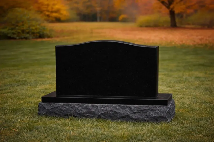 Serpentine Top Upright Headstone 24 x 6 x 18