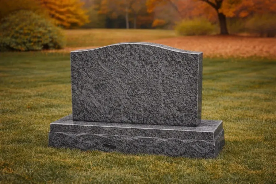 Serpentine Top Upright Headstone 26 x 6 x 18