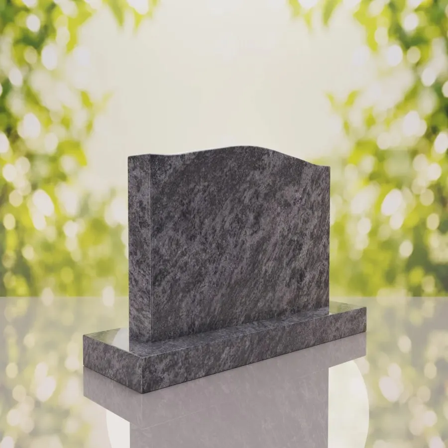 Serpentine Upright Headstone 30 x 5 x 24 view 3
