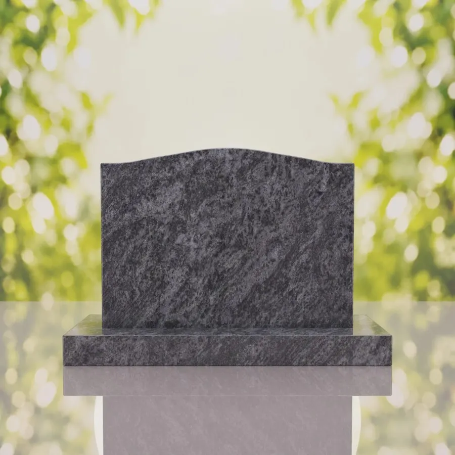 Serpentine Upright Headstone 30 x 5 x 24 view 4