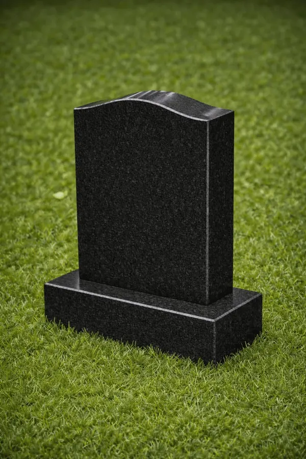 Serpentine Upright Headstone 21 x 8 x 24