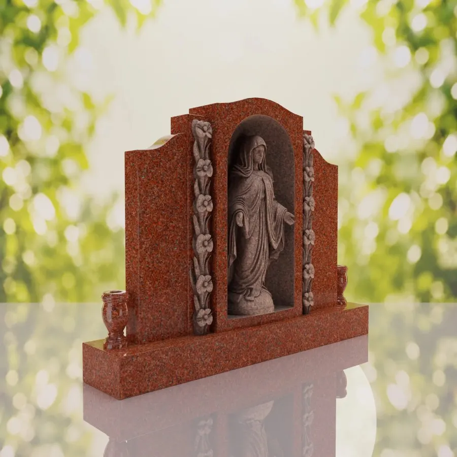 Companion Madonna Upright Headstone