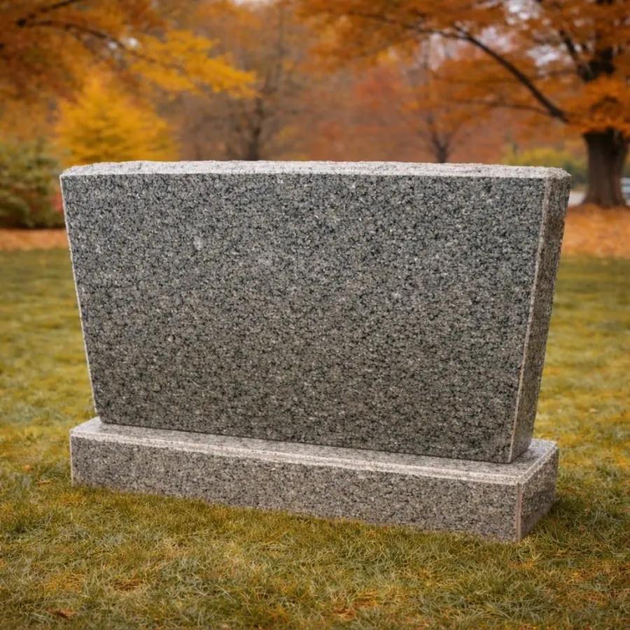 Companion Upright Granite Headstone (upright granite headstone with base)
