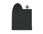 Granite Headstone with Religious Design - Virgin Mary and Cross - Image 2