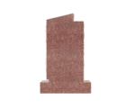 Unique Two-Tone Granite Headstone with Star of David Accent – Elegant Memorial Design - Image 2