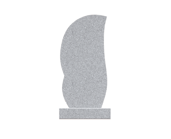 Modern Upright Memorial with Cross, Roses and Dove - Image 2