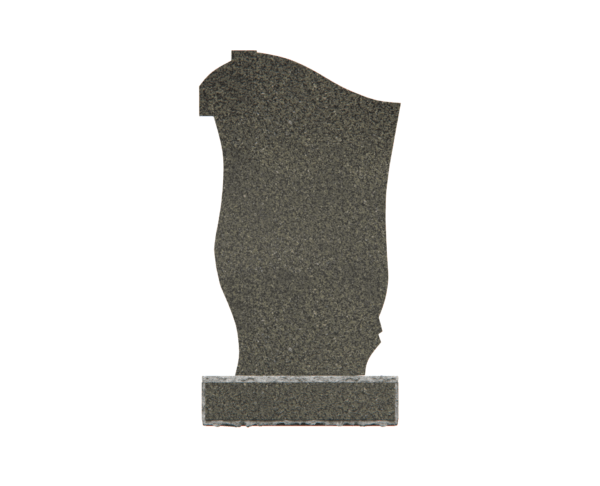 Elegant Granite Headstone with Cross Motif - Image 2