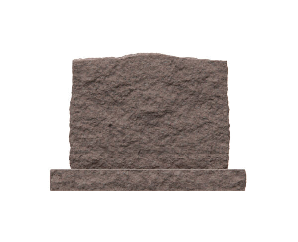 Elegant Slant Headstone with Cross and Rosary Symbol - Image 2