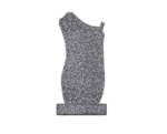 Elegant Upright Headstone with Cross and Sailing Ship Symbol - Image 2