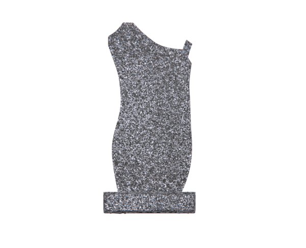 Elegant Upright Headstone with Cross and Sailing Ship Symbol - Image 2
