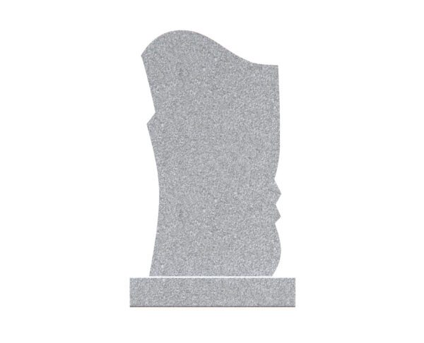 Upright Floral Granite Headstone with Butterflies - Image 2