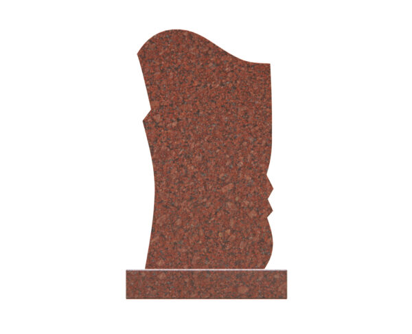 Modern Asymmetrical Granite Headstone – Elegant and Unique Memorial - Image 2