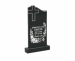 Granite Headstone with Cross Engraving – A Symbol of Faith and Remembrance