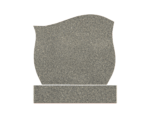 Graceful Curved Memorial with Star of David - Image 2