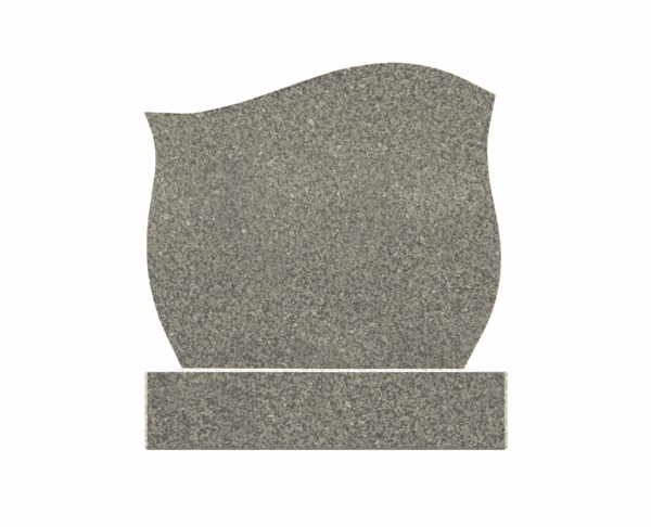 Graceful Curved Memorial with Star of David - Image 2