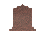 Islamic Headstone with Quran Engraving in a Peaceful Cemetery - Image 2