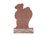 Children’s Heart-Shaped Headstone with Teddy Bear and Butterfly - Image 2