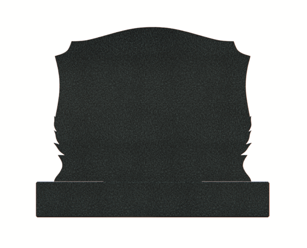 Granite Headstone with Heart and Laurel Design - Image 2