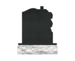 Headstone - Granite Orthodox Cross  with Floral Engraving - Image 2