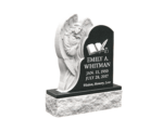 Guardian Angel Embracing Granite Headstone – A Tribute of Love