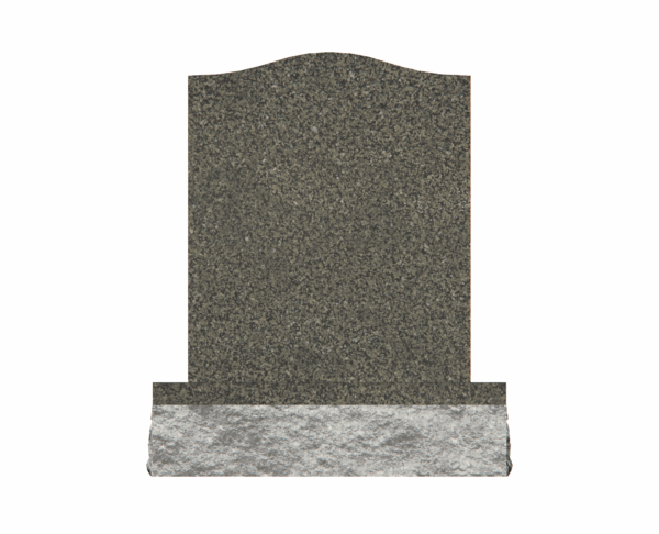 Islamic Upright Headstone with Shahada Inscription and Rose - Image 2