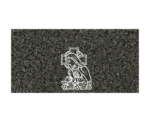 Traditional Flat Granite Memorial with Christ Image - Image 2
