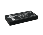 Elegant Flat Granite Memorial with Angel and Cross