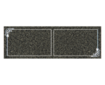 Bevel Companion Headstone with Floral Corners - Image 2