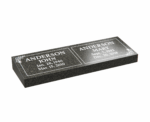 Bevel Companion Headstone with Floral Corners
