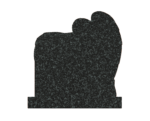 Angel of Peace Heart-Shaped Memorial in Granite - Image 2