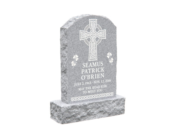 Traditional Upright Memorial with Celtic Cross - Image 1