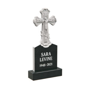 Orthodox Gravestone with Carved Crucifix Cross