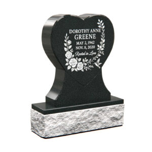 Heart-Shaped Memorial Headstone – Symbol of Love and Remembrance