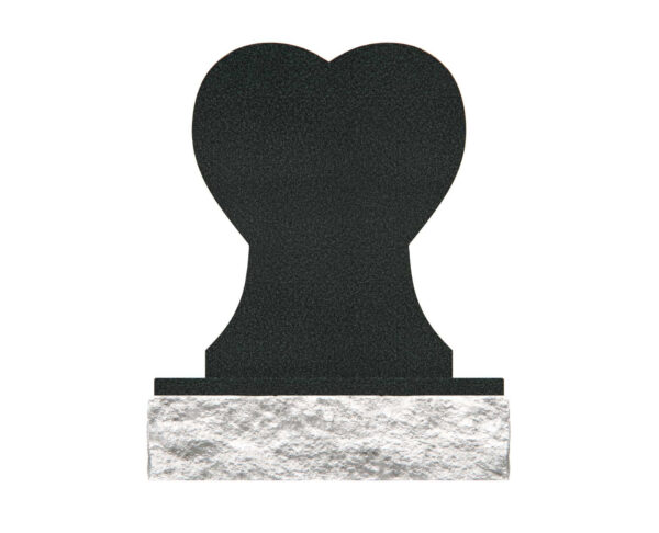 Heart-Shaped Memorial Headstone – Symbol of Love and Remembrance - Image 2
