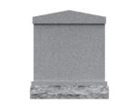 Upright Granite Columbarium Style Headstone with Cross - Image 2