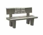Granite Memorial Bench with  Engraving