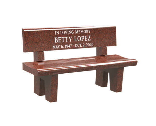 Granite Memorial Bench with  Engraving - Image 1