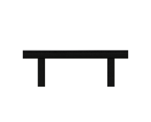 Simple Cemetery Granite Bench Monument - Image 2