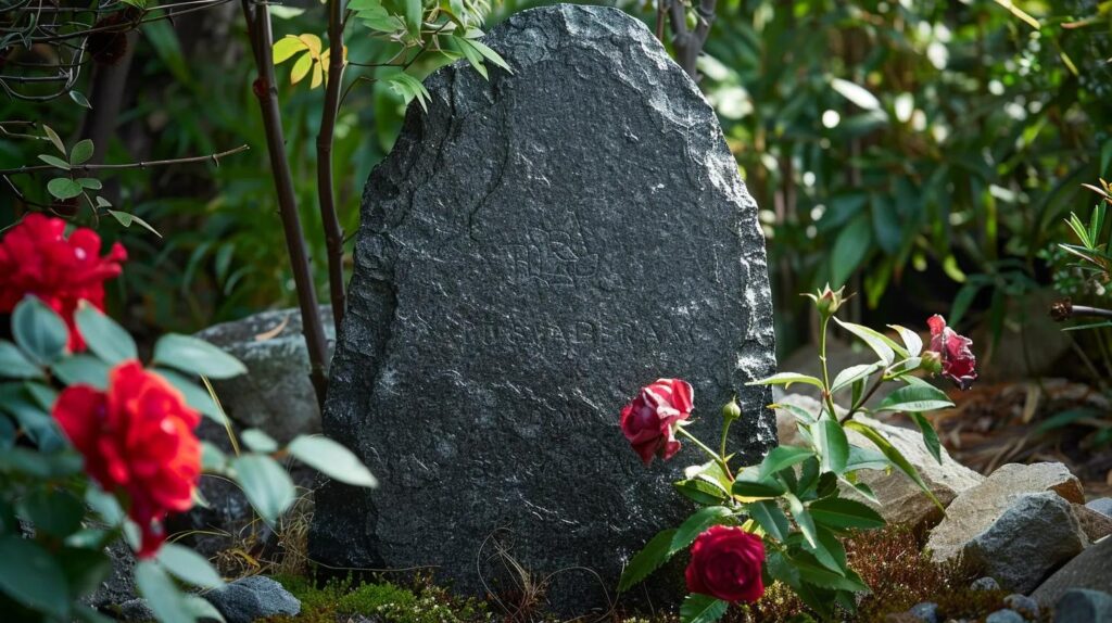 granite headstone
