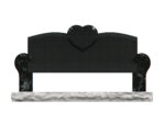 Granite Memorial Bench with Heart Companion Design - Image 3