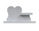 Heart Shaped Memorial Bench with Verse Panel - Image 3