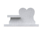 Heart Shaped Memorial Bench with Verse Panel - Image 2
