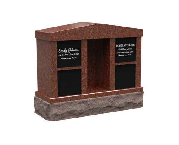 Compact 4-Niche Granite Columbarium - Image 1
