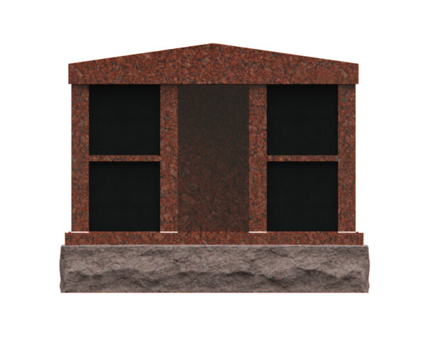 Compact 4-Niche Granite Columbarium - Image 3