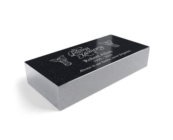 16x8x4 black Angel Flat Granite Marker - Image 1