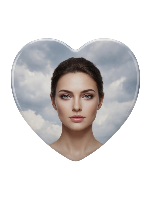 Heart Ceramic Photo Portrait - Image 1