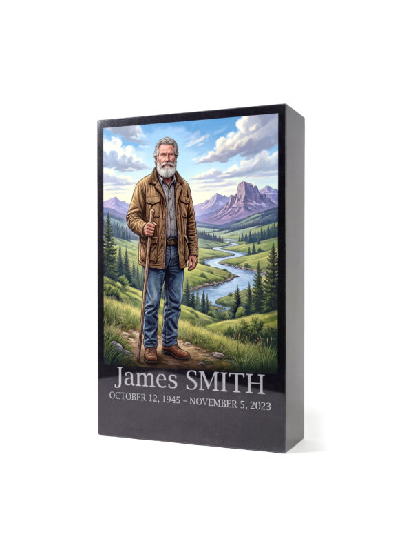 Full-color portrait engraving - Image 1