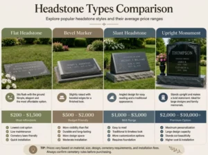 headstones types comparison